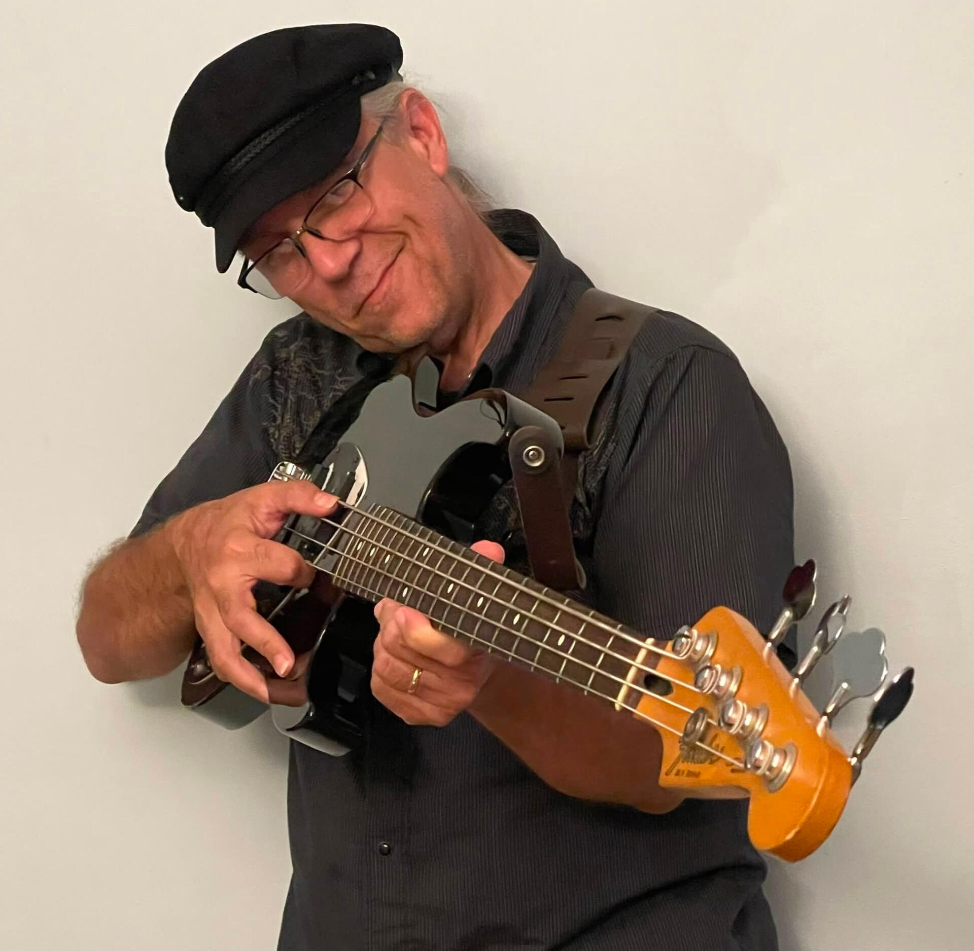 B. Ryan B. with Fender bass B. Ryan B. with Fender bass